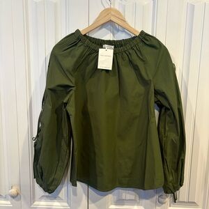 Free Assembly Green Tie sleeve Top Size XS‎